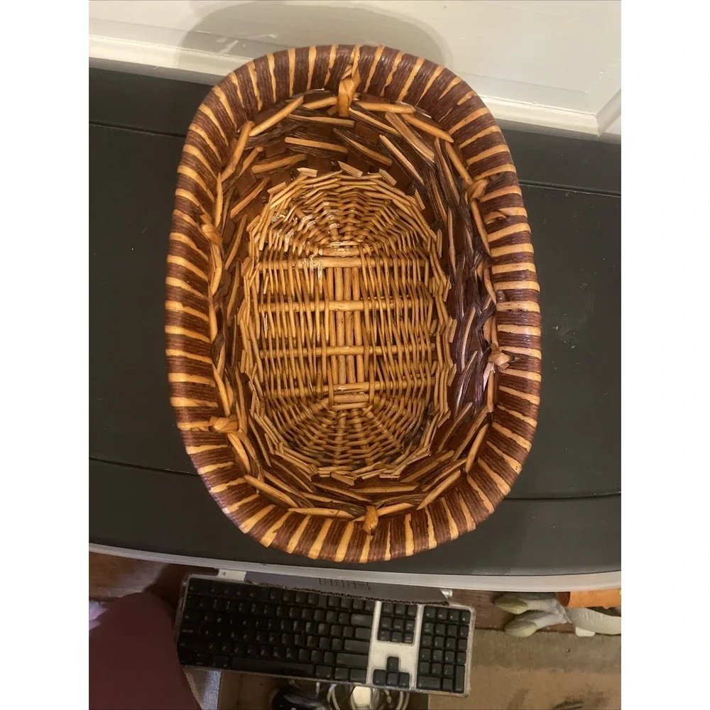 Wicker‎ Rattan Wood Oval 12 X9